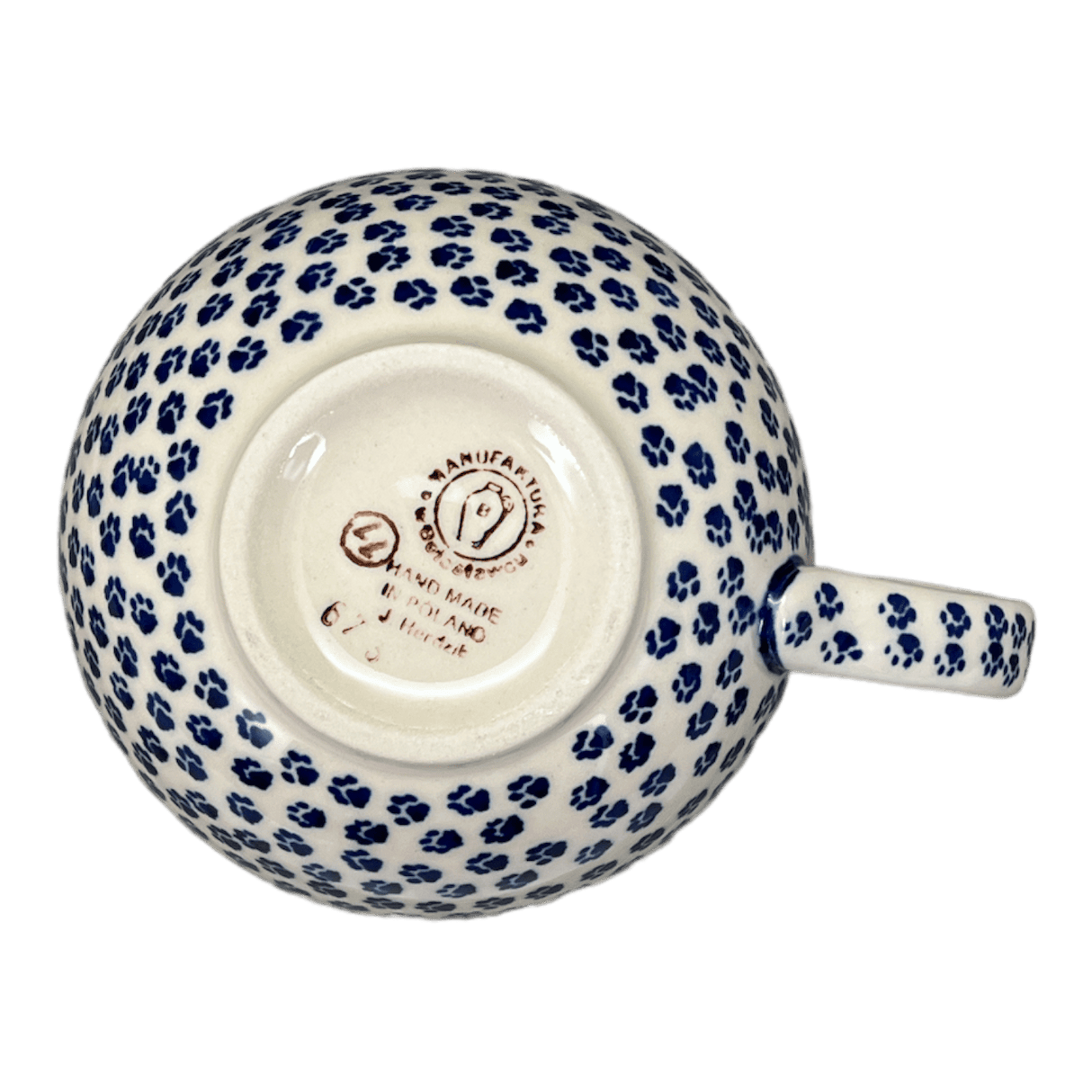 Cup, Latte, 18 oz in "Kitty Cat Path" by Manufaktura | F044T-KOT6