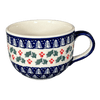 Polish Pottery Latte Cup (Holiday Cheer) | F044T-NOS2 at PolishPotteryOutlet.com