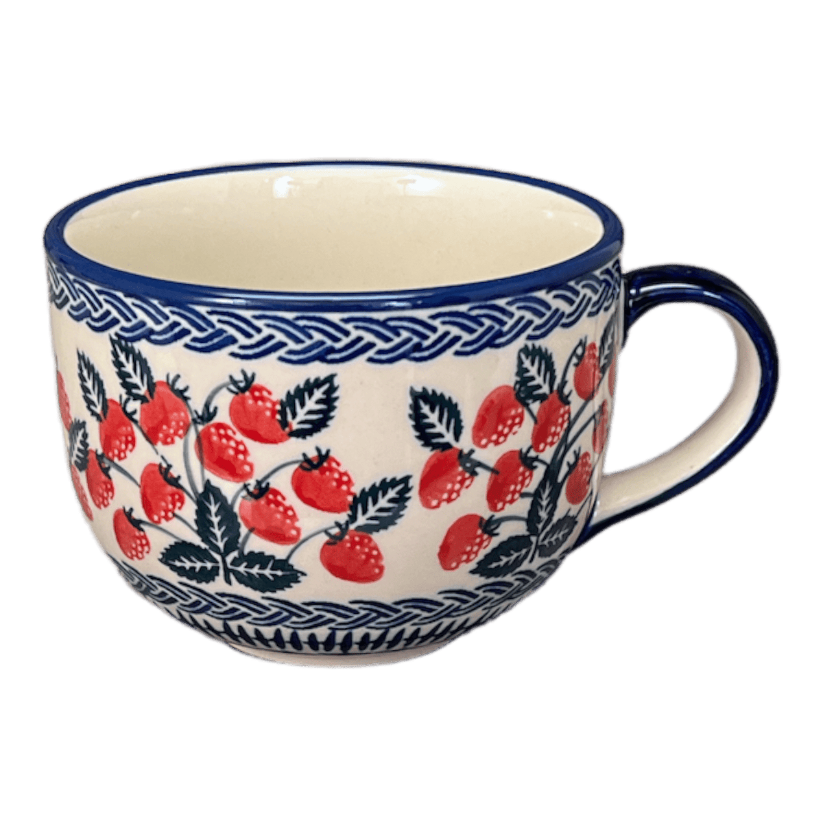 Cup, Latte, 18 oz in "Fresh Strawberries" by Manufaktura | F044U-AS70