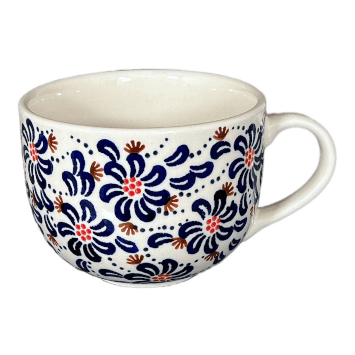 Cup, Latte, 18 oz in "Floral Fireworks" by Manufaktura | F044U-BSAS