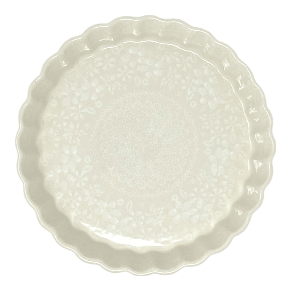 Quiche Dish, Medium 9" in "Duet in Lace" by Manufaktura | F048S-SB02