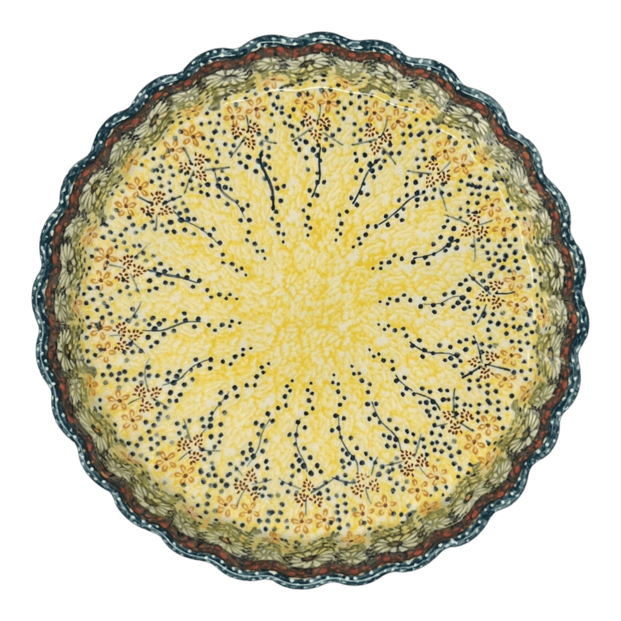 Quiche Dish, Medium 9" in "Sunshine Grotto" by Manufaktura | F048S-WK52