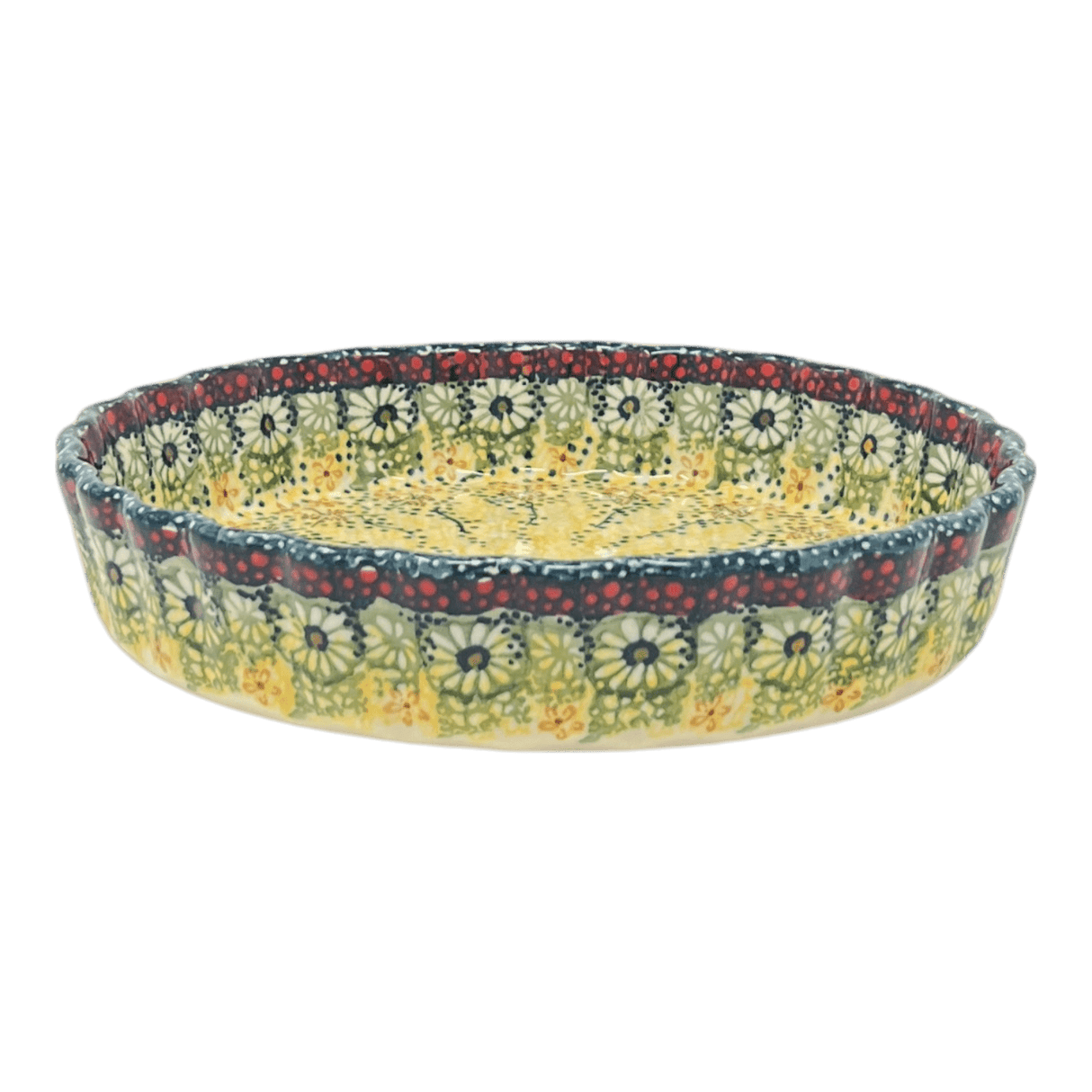 Quiche Dish, Medium 9" in "Sunshine Grotto" by Manufaktura | F048S-WK52