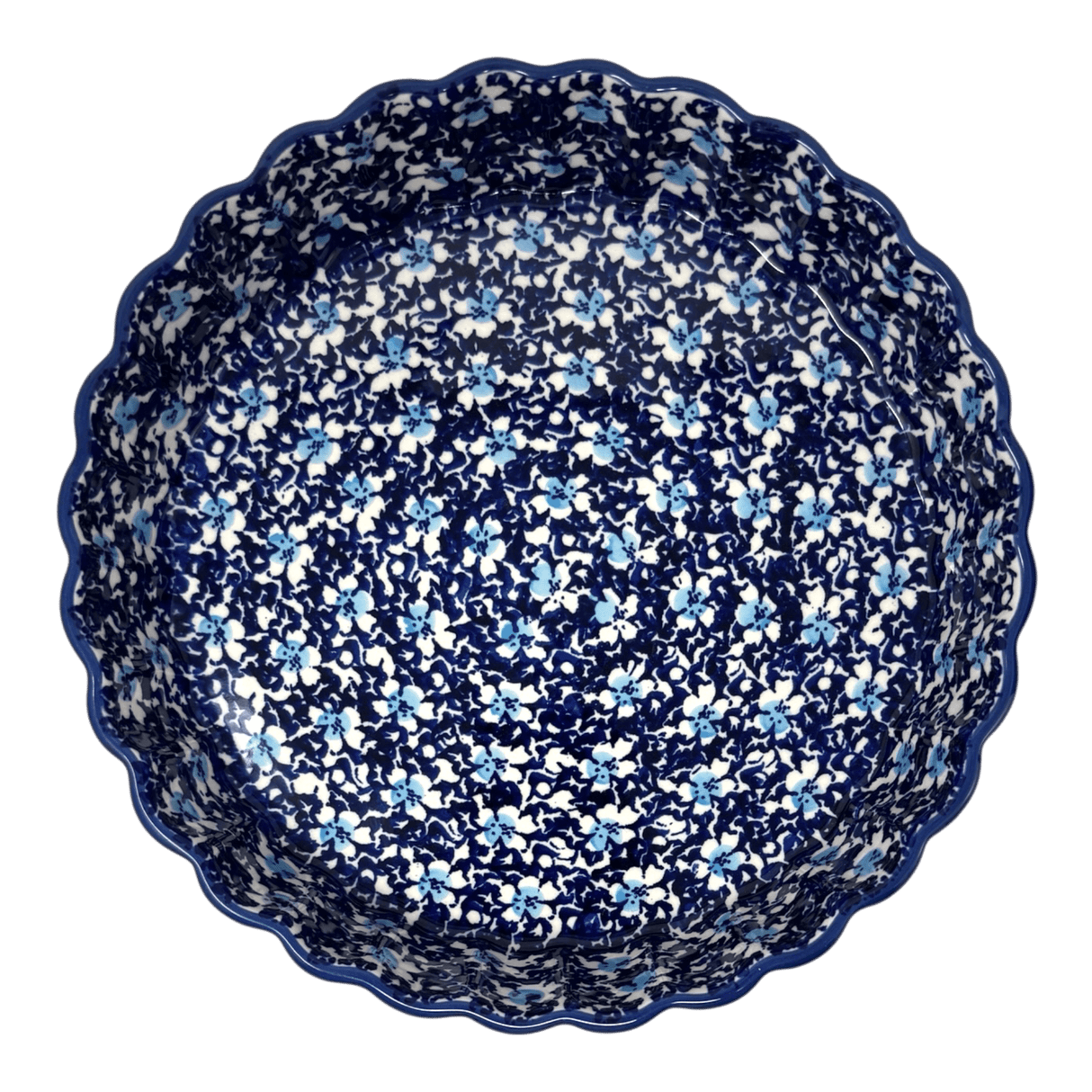 Quiche Dish, Medium 9" in "Blue on Blue" by Manufaktura | F048T-J109