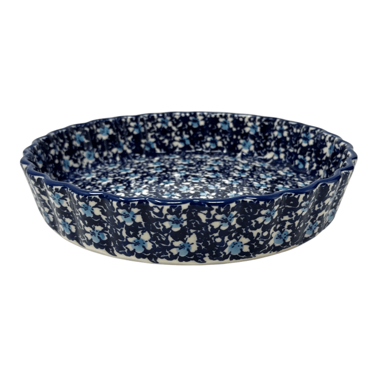Quiche Dish, Medium 9" in "Blue on Blue" by Manufaktura | F048T-J109
