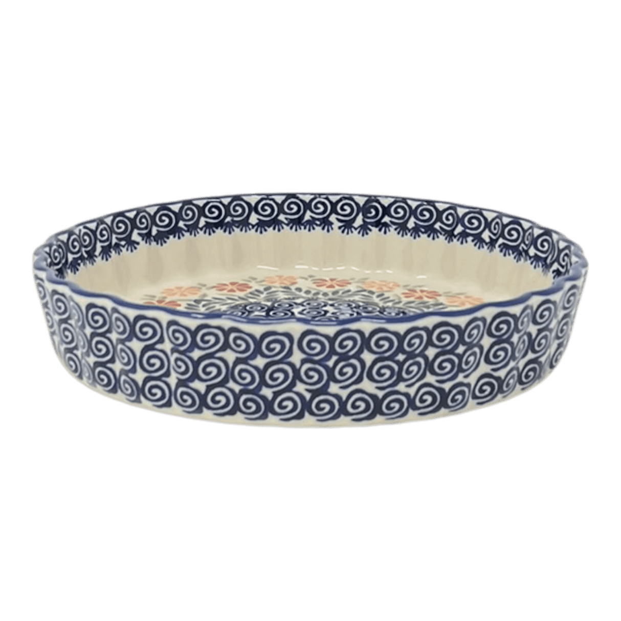 Quiche Dish, Medium 9" in "Flower Power" by Manufaktura | F048T-JS14