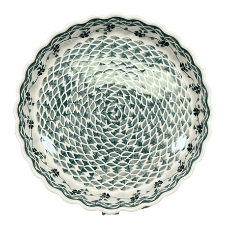 Quiche Dish, Medium 9" in "Woven Pansies" by Manufaktura | F048T-RV