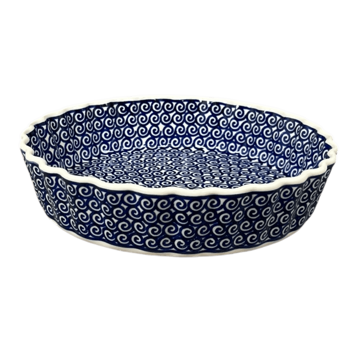 Quiche Dish, Round, 7.5" Small in "Riptide" by Manufaktura | F055T-63
