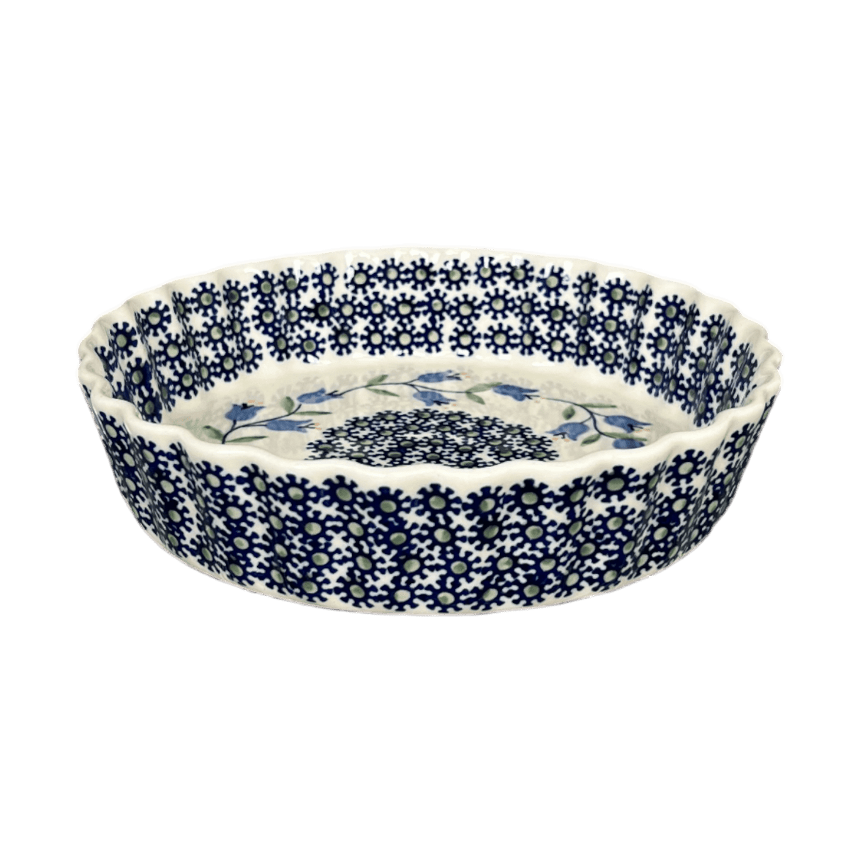 Quiche Dish, Round, 7.5" Small in "Lily of the Valley" by Manufaktura | F055T-ASD