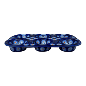 Polish Pottery Muffin Pan (Harvest Moon) | F093S-ZP01 Additional Image at PolishPotteryOutlet.com