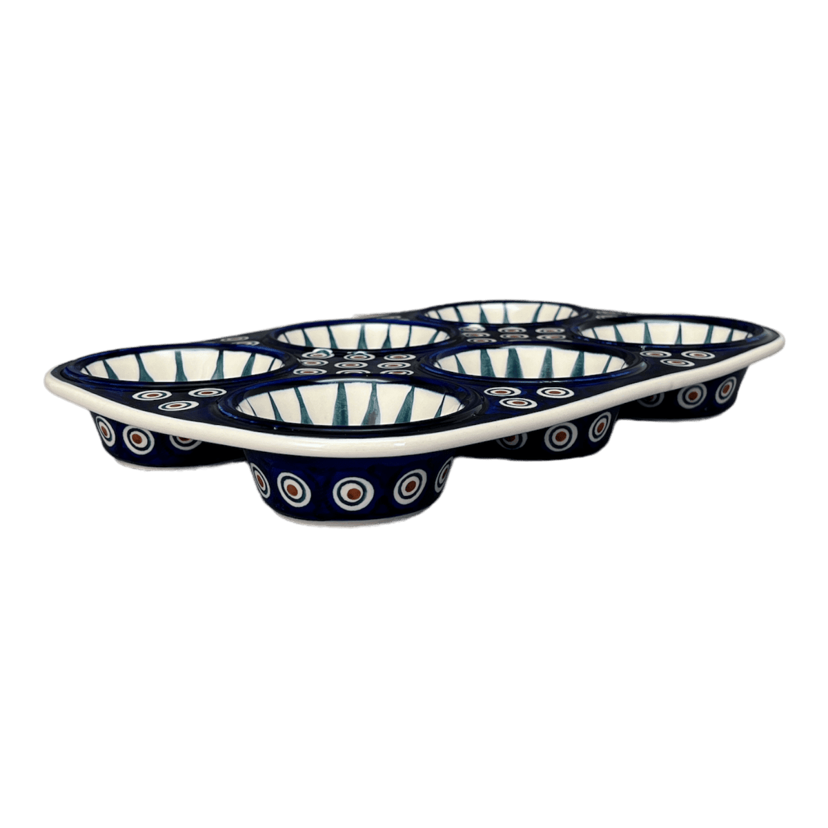 Muffin Pan, 8.5" x 12.5" in "Peacock" by Manufaktura | F093T-54