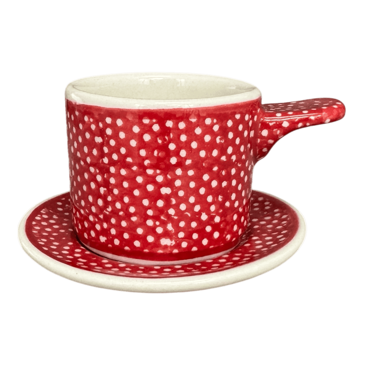 Espresso Cup with Saucer, 2 oz in "Red Sky at Night" by Manufaktura | F113T-WCZE