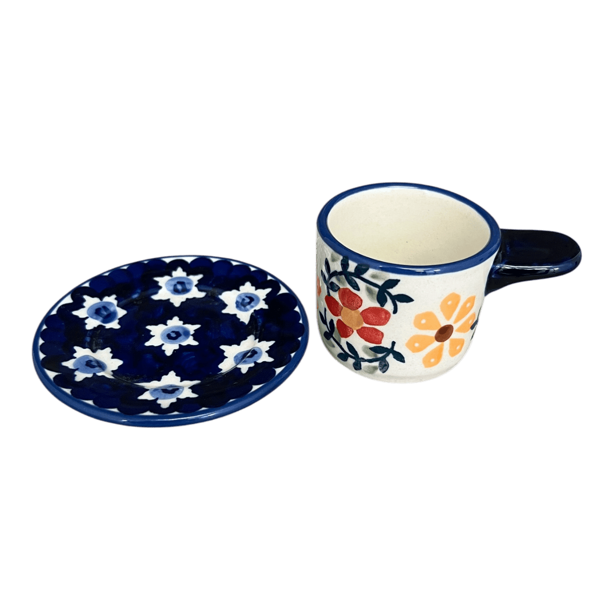 Espresso Cup with Saucer, 2 oz in "Star Garden" by Manufaktura | F113U-JS72