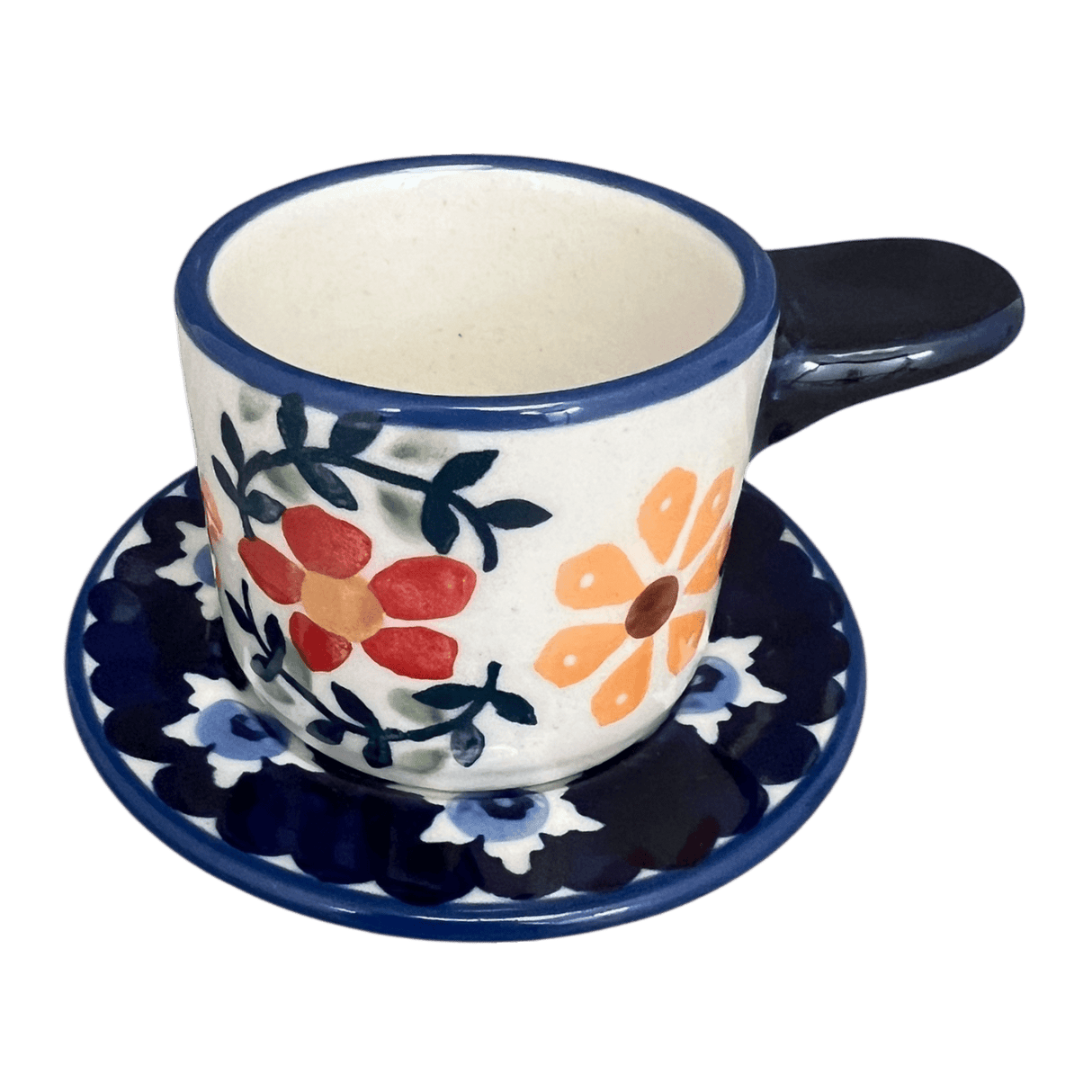 Espresso Cup with Saucer, 2 oz in "Star Garden" by Manufaktura | F113U-JS72