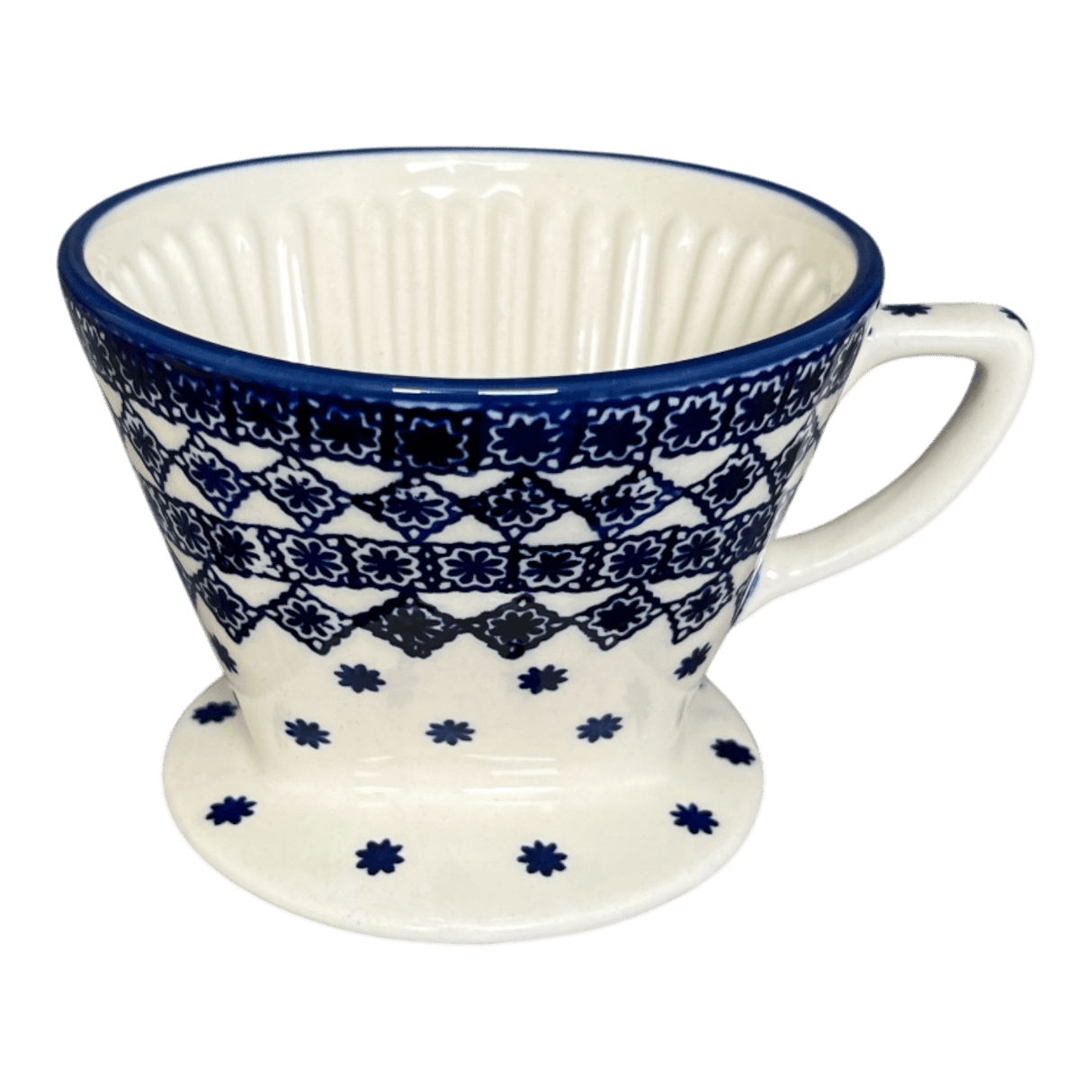 Pour Over, Coffee Dripper, 4.25" in "Mosaic Winter" by Manufaktura | F127T-PS17