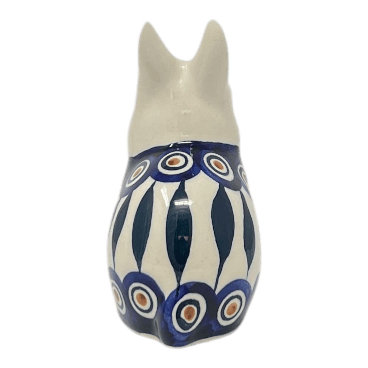 Figurine, Bunny, 4.25" in "Peacock" by Manufaktura | F140T-54