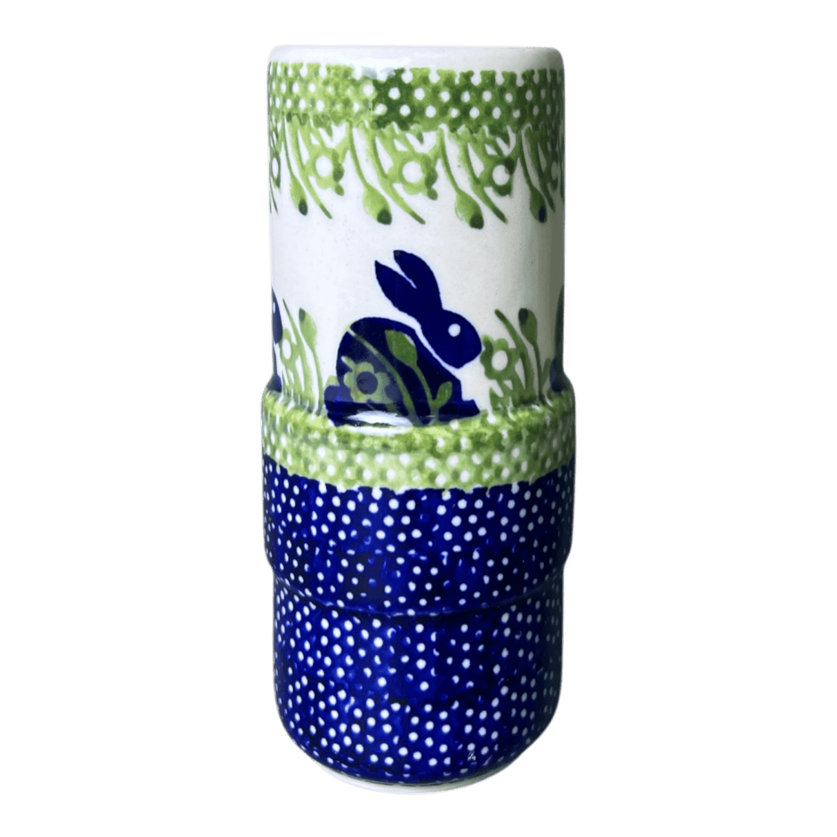 Vase, Slim, 5.5" in "Bunny Love" by Manufaktura | F141T-P324