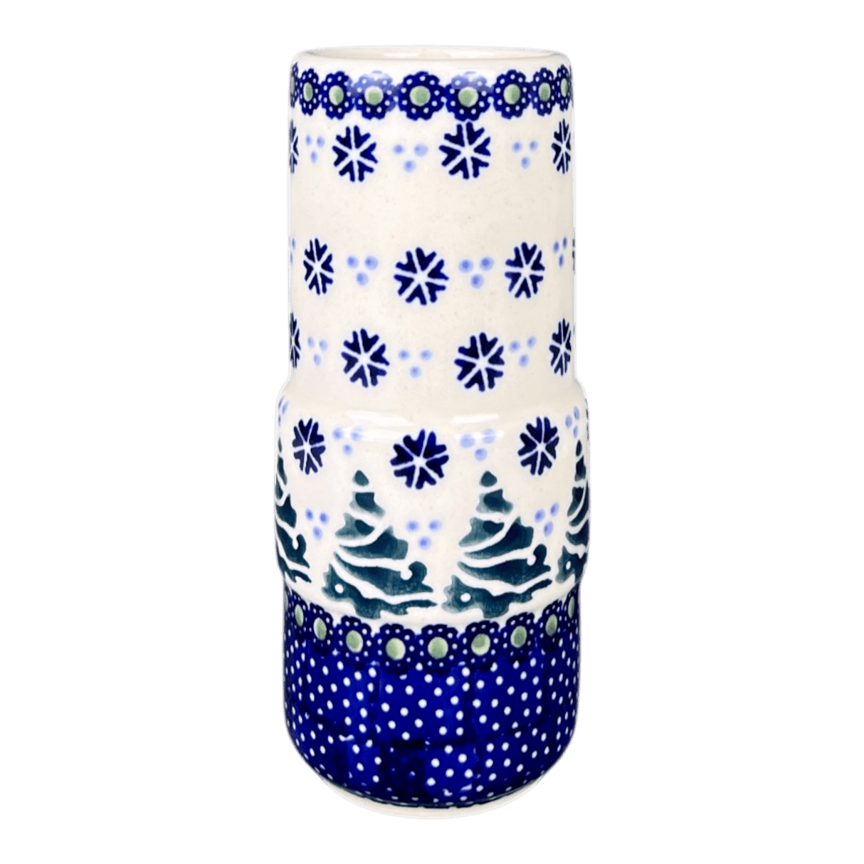 Vase, Slim, 5.5" in "Snowy Pines" by Manufaktura | F141T-U22