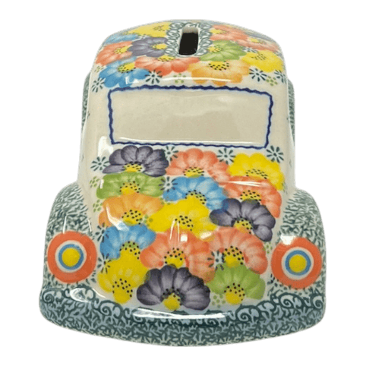 Bank, Beetle, 8.6" x 4.5" in "Rainbow Wreath" by Galia | GAD20-UV3