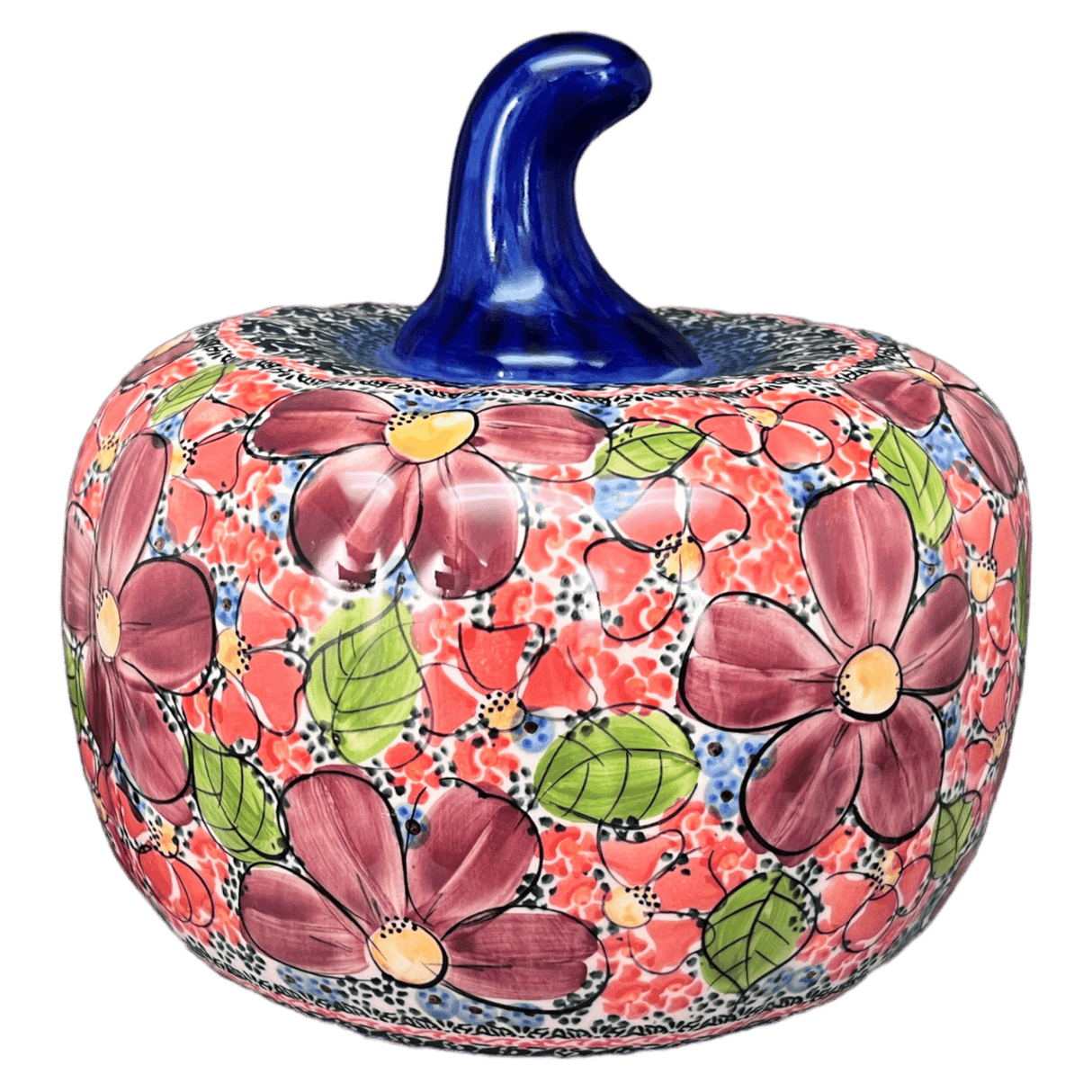 Luminary, Pumpkin, 8" in "Maroon Daisy" by Galia | GAD28D-AF