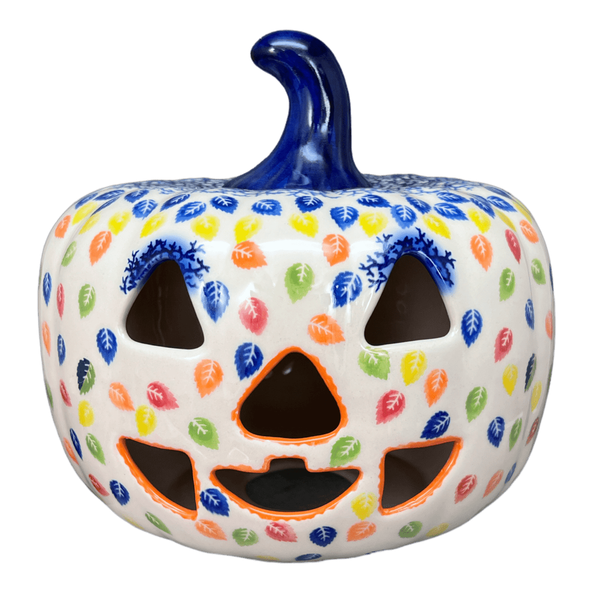 Luminary, Pumpkin, 8" in "Rainbow Leaves" by Galia | GAD28D-PL1