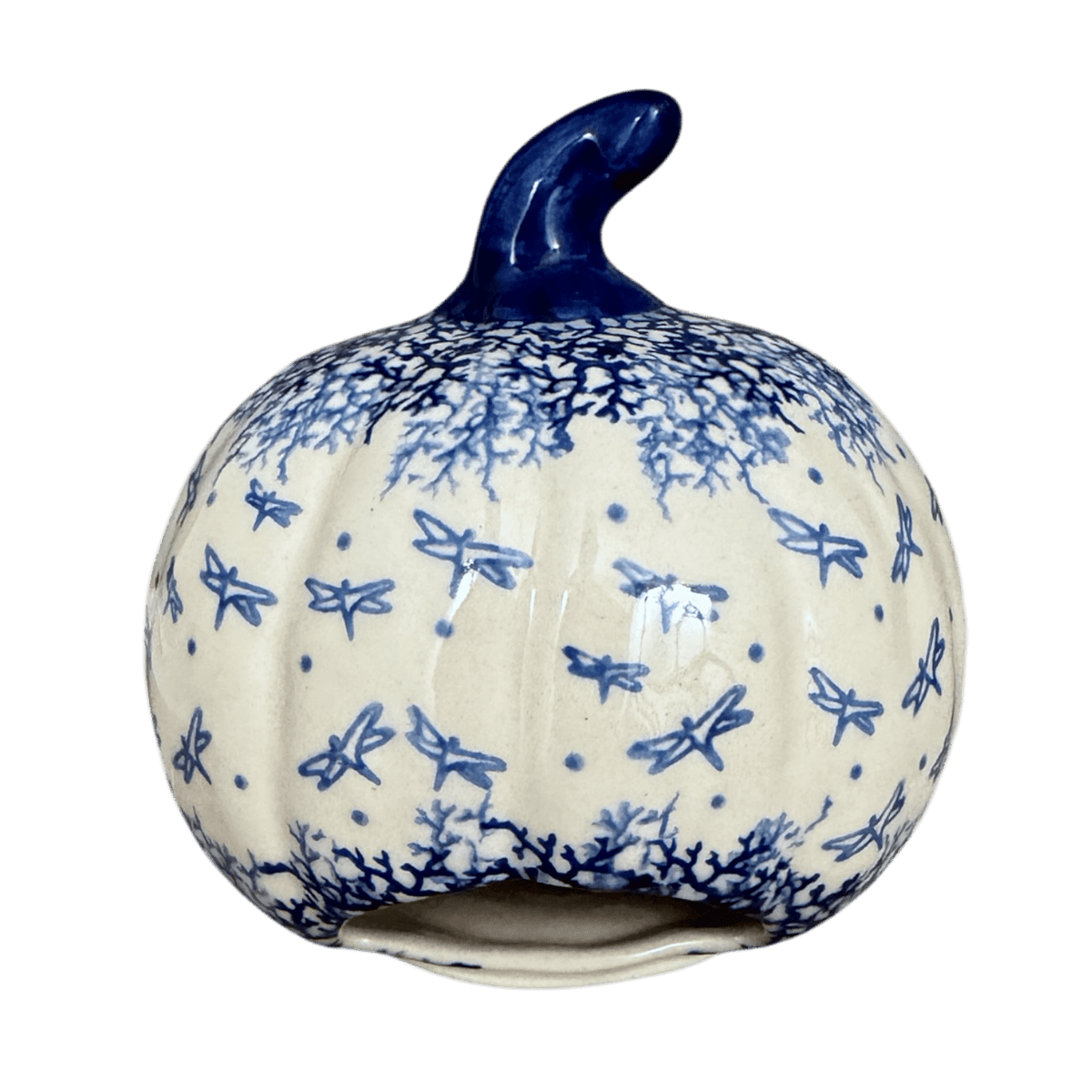 Luminary, Pumpkin, 5.75" in "Dancing Dragonflies" by Galia | GAD33-PL3