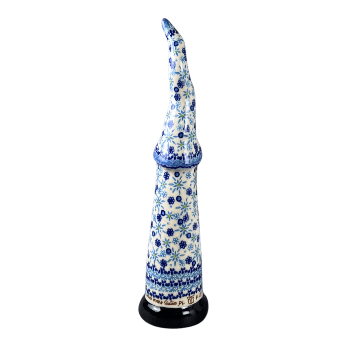 Figurine, Skinny Gnome, 12.5" in "Spring Snow" by Galia | GAD42-PCH1