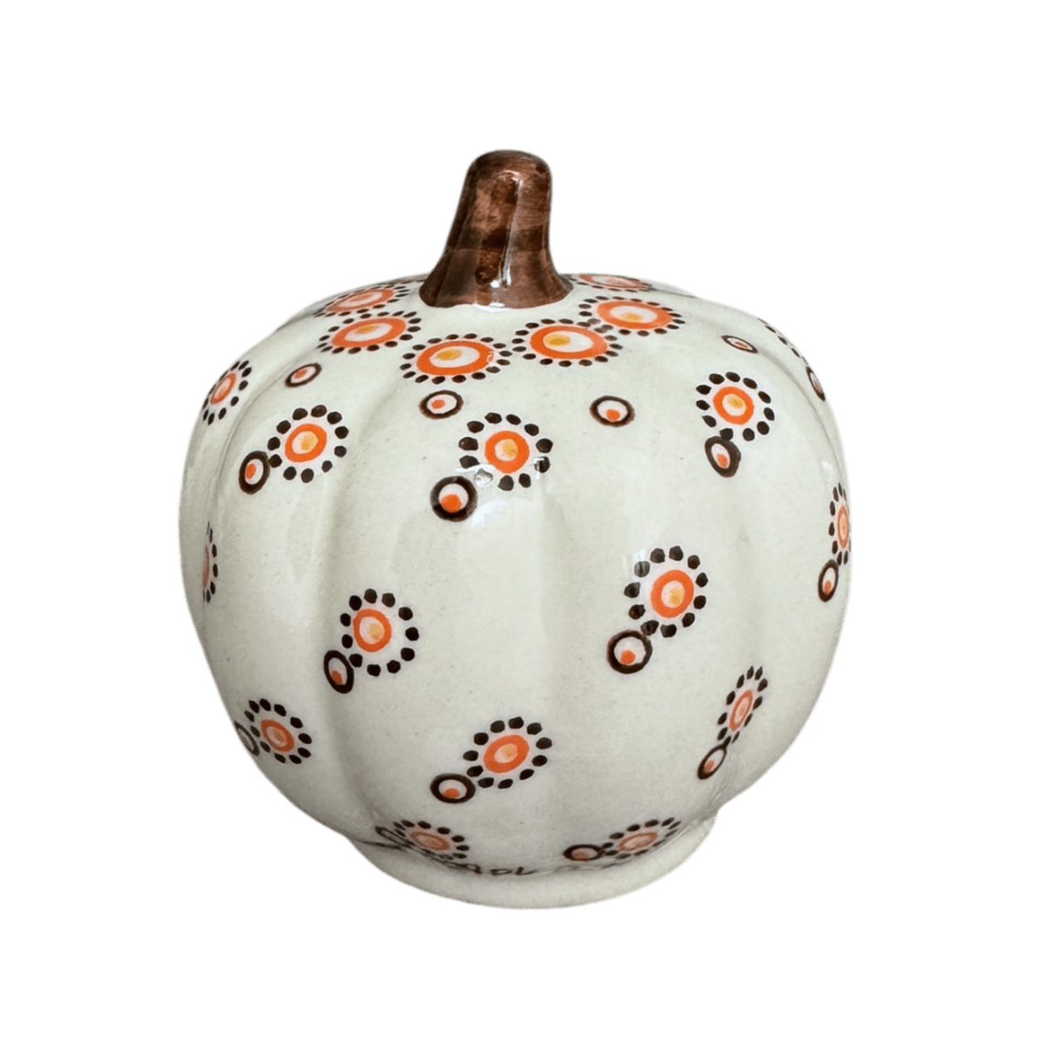 Luminary, Pumpkin, 4" in "Sunny Dots" by Galia | GAD44D-PK2