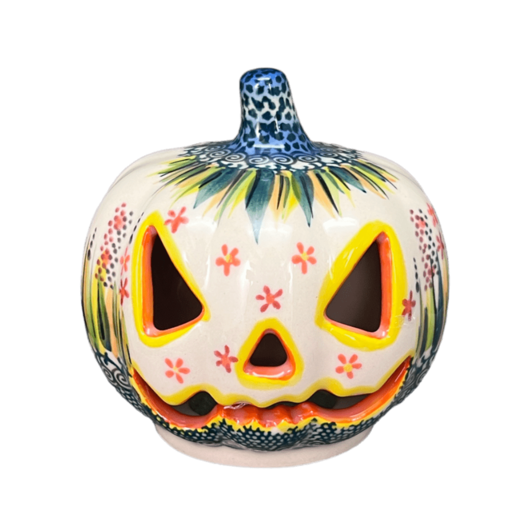 Luminary, Pumpkin, 4" in "Morning Meadow" by Galia | GAD44D-ULA