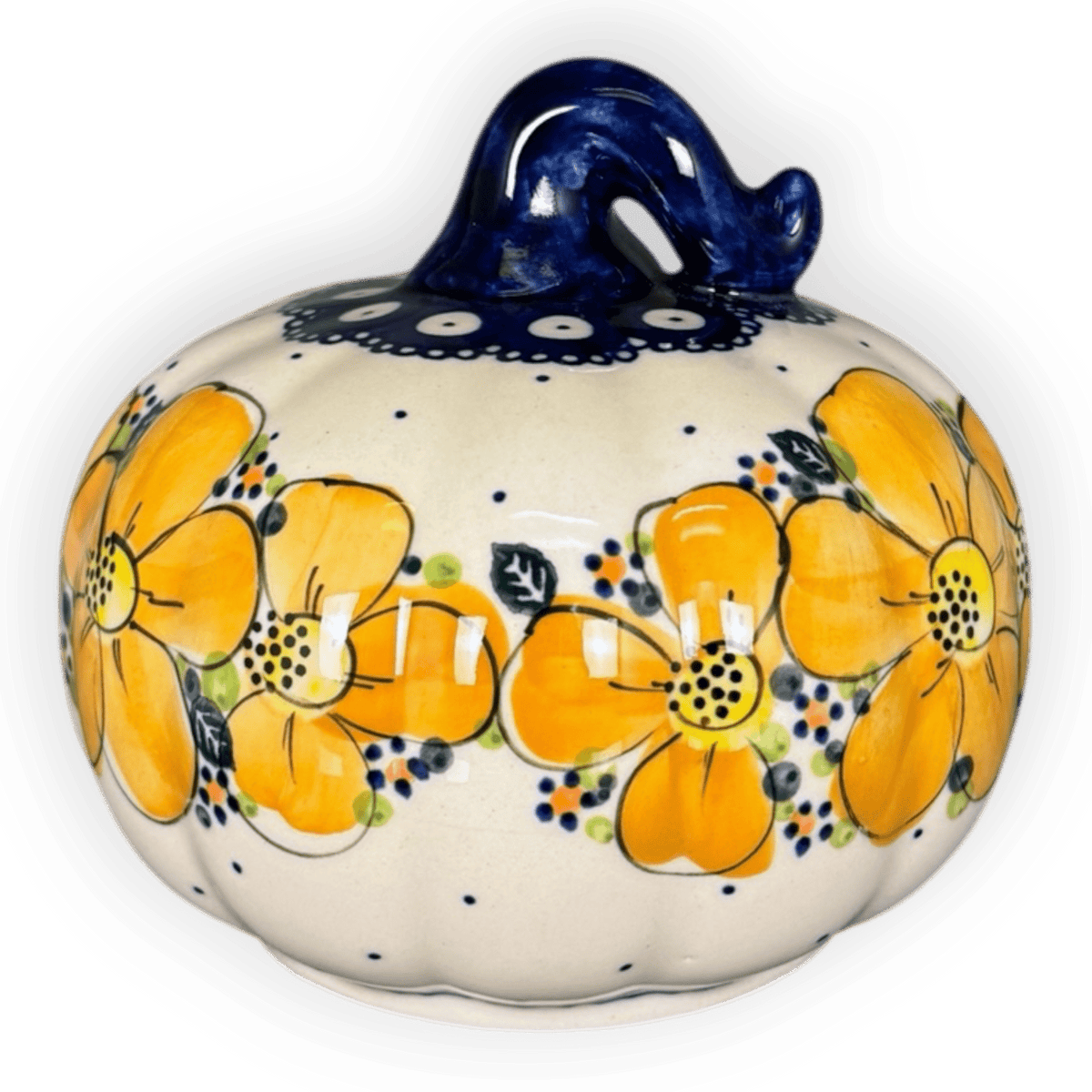 Luminary, Pumpkin, 4.5" in "Orange Daisy Dot" by Galia | GAD45D-UPK1