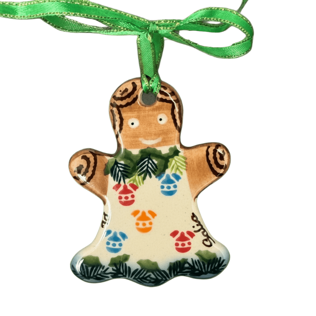 Ornament, Gingerbread Girl, 3.5" in "Colorful Baubles" by Galia | GB15-PB2