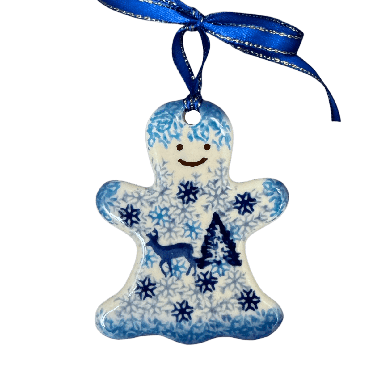 Ornament, Gingerbread Girl, 3.5" in "Snowy Night" by Galia | GB15-PCH2