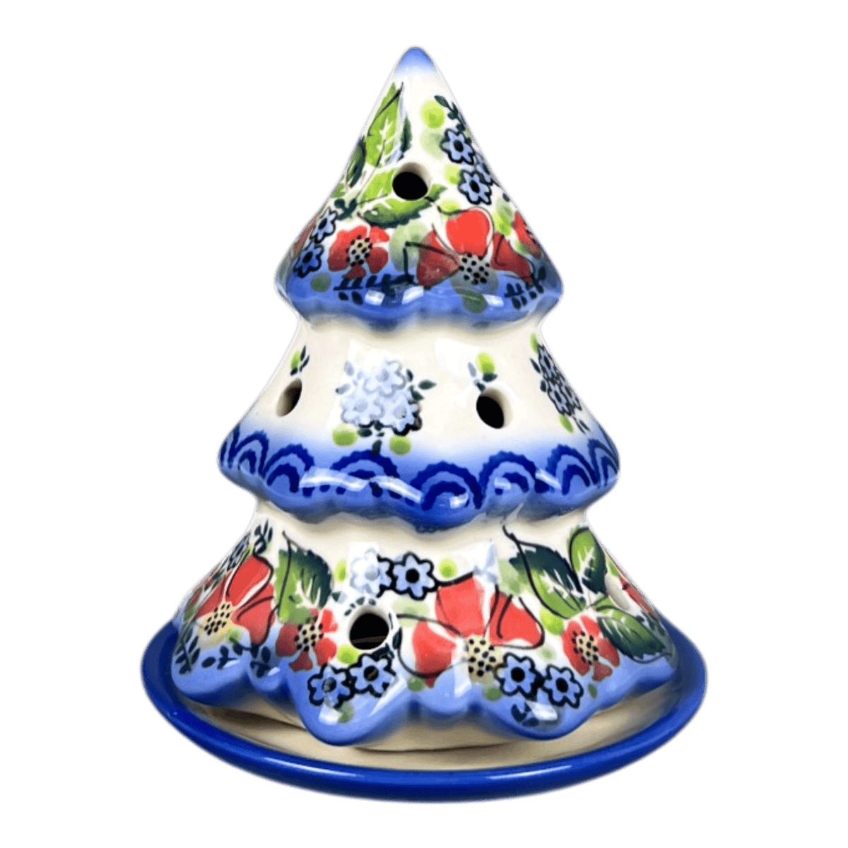Luminary, Christmas Tree, 5" Small in "Leafy Blooms" by Galia | GCH03-AWP1