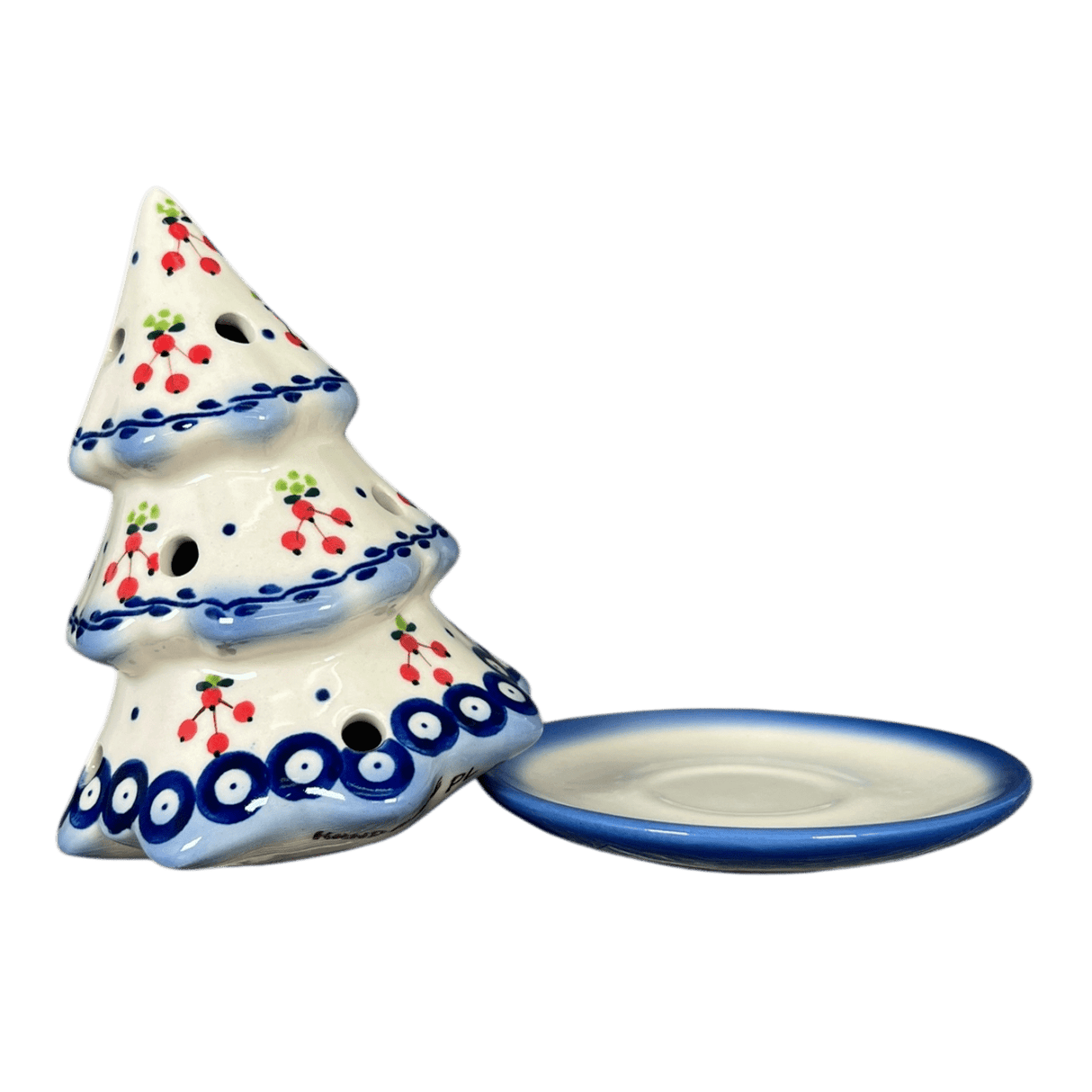 Luminary, Christmas Tree, 5" Small in "Currant Berries" by Galia | GCH03-PJ