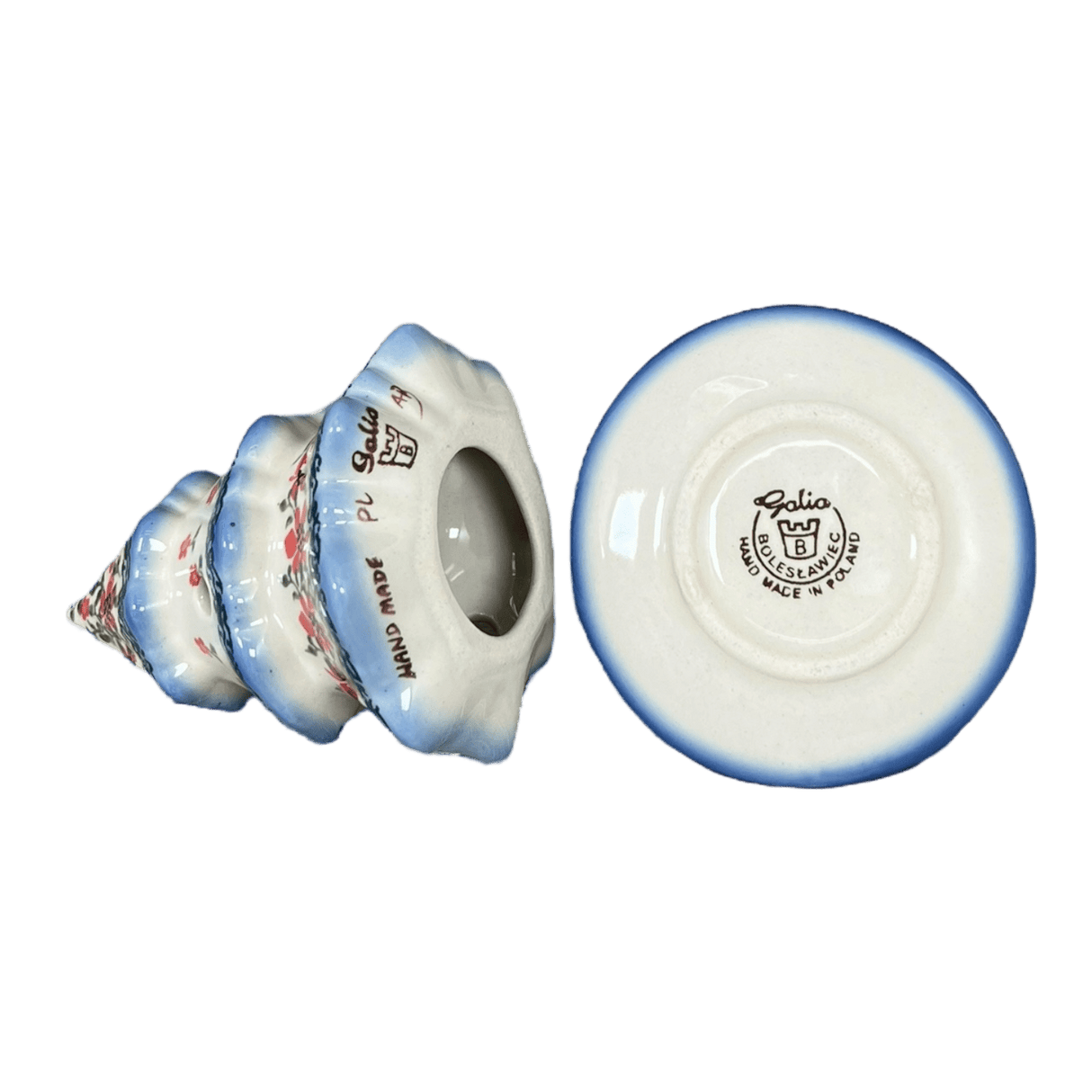 Luminary, Christmas Tree, 5" Small in "Draping Red Florals" by Galia | GCH03-PW3