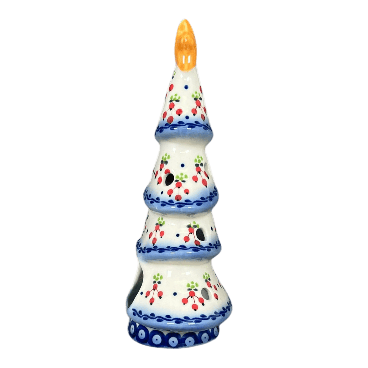 Luminary, Skinny Christmas Tree, 7.5" in "Currant Berries" by Galia | GCH04-PJ