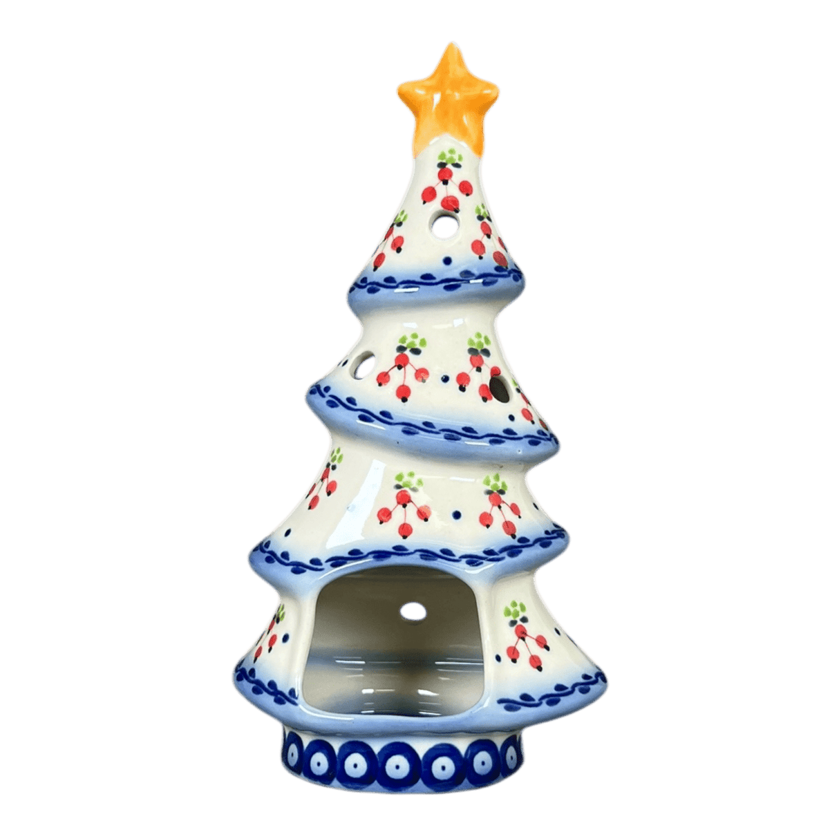 Luminary, Skinny Christmas Tree, 7.5" in "Currant Berries" by Galia | GCH04-PJ