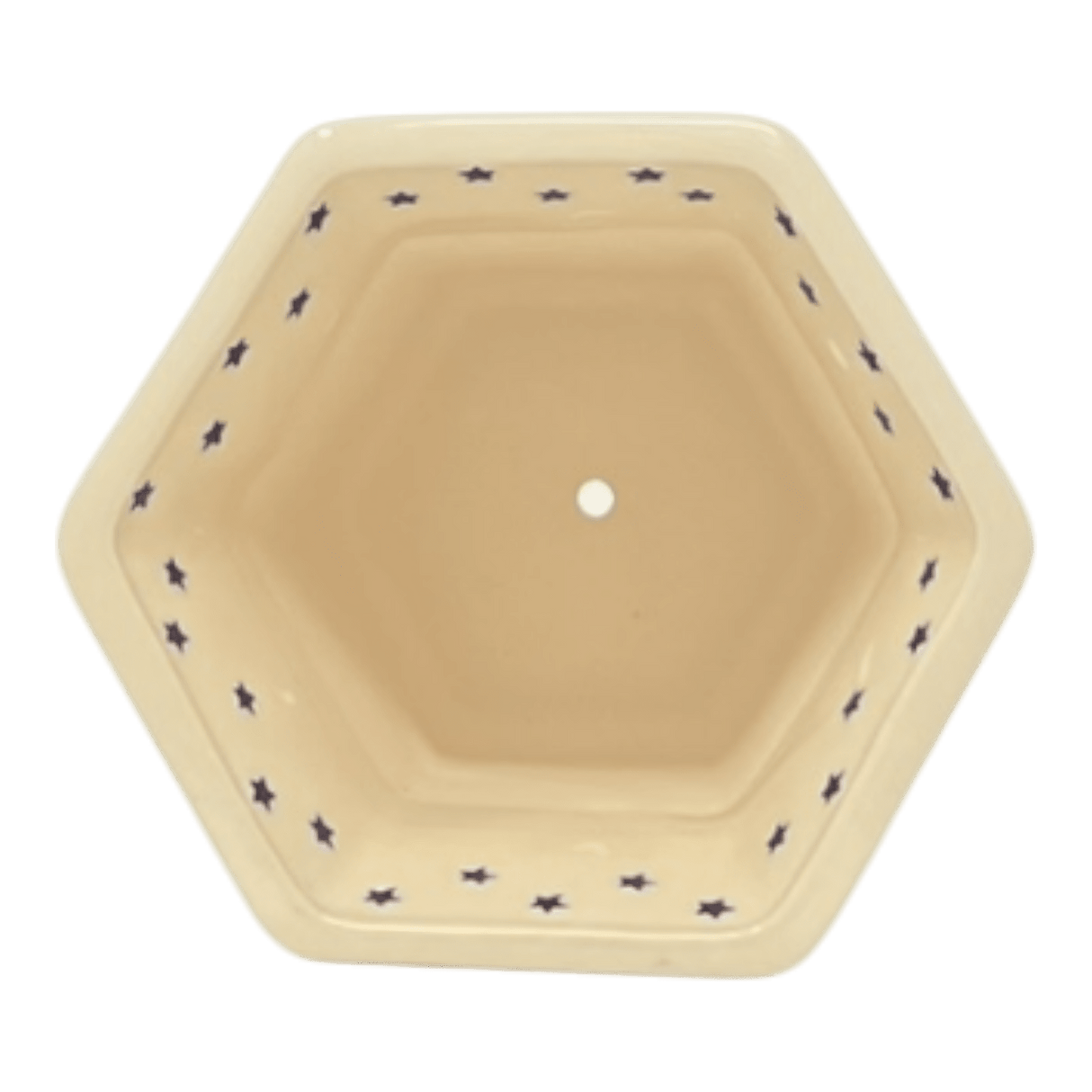 Flower Pot, Hexagonal, 5" Small in "All Star" by Galia | GDN08-PG