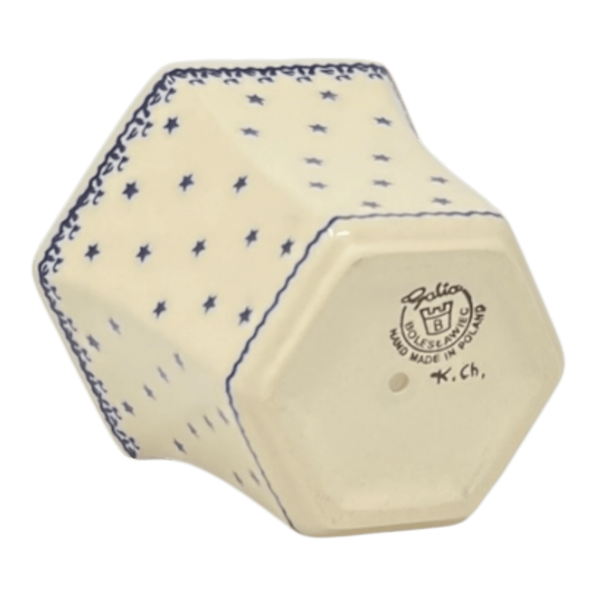 Flower Pot, Hexagonal, 5" Small in "All Star" by Galia | GDN08-PG