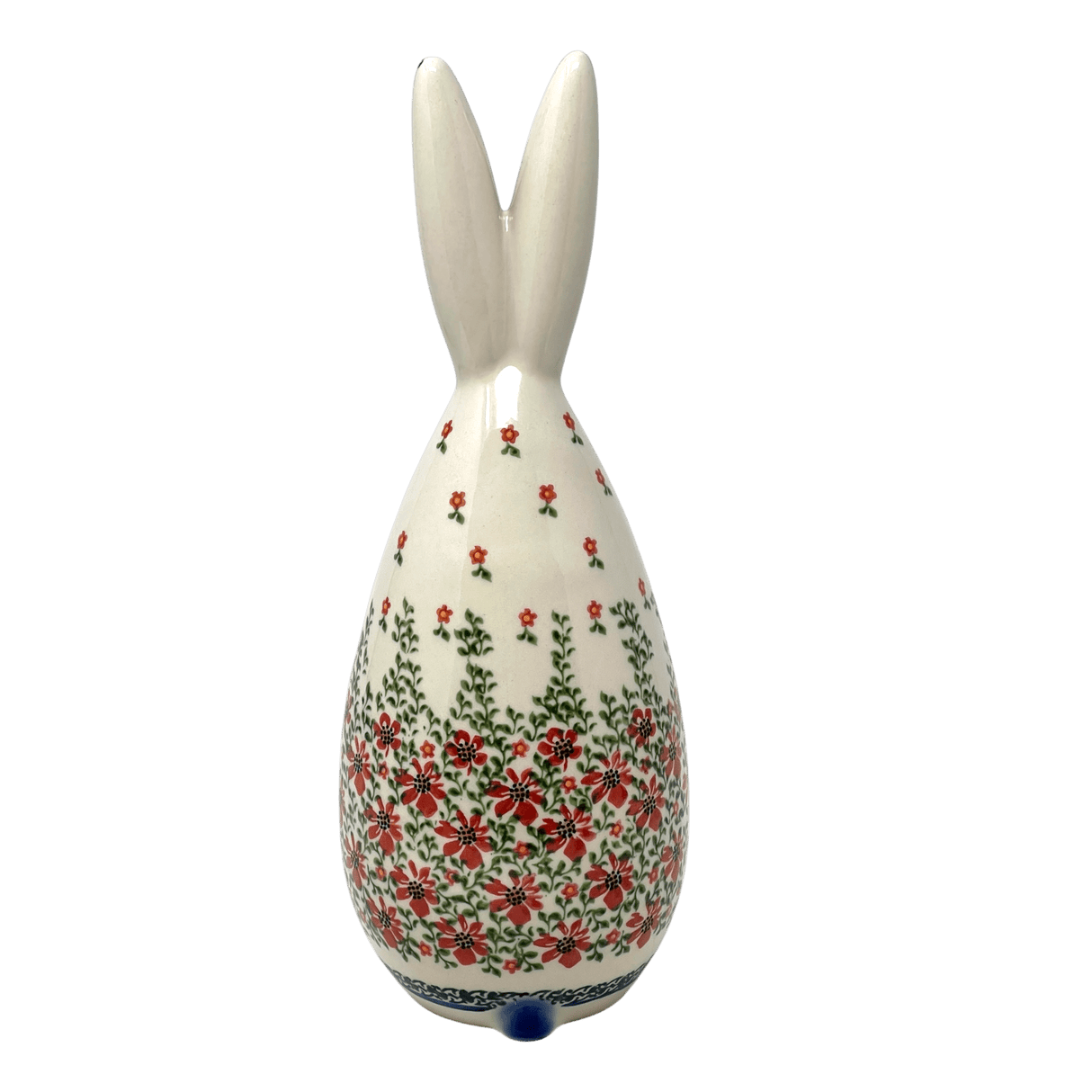 Figurine, Bunny, 12" in "Draping Red Florals" by Galia | GJ16-PW3
