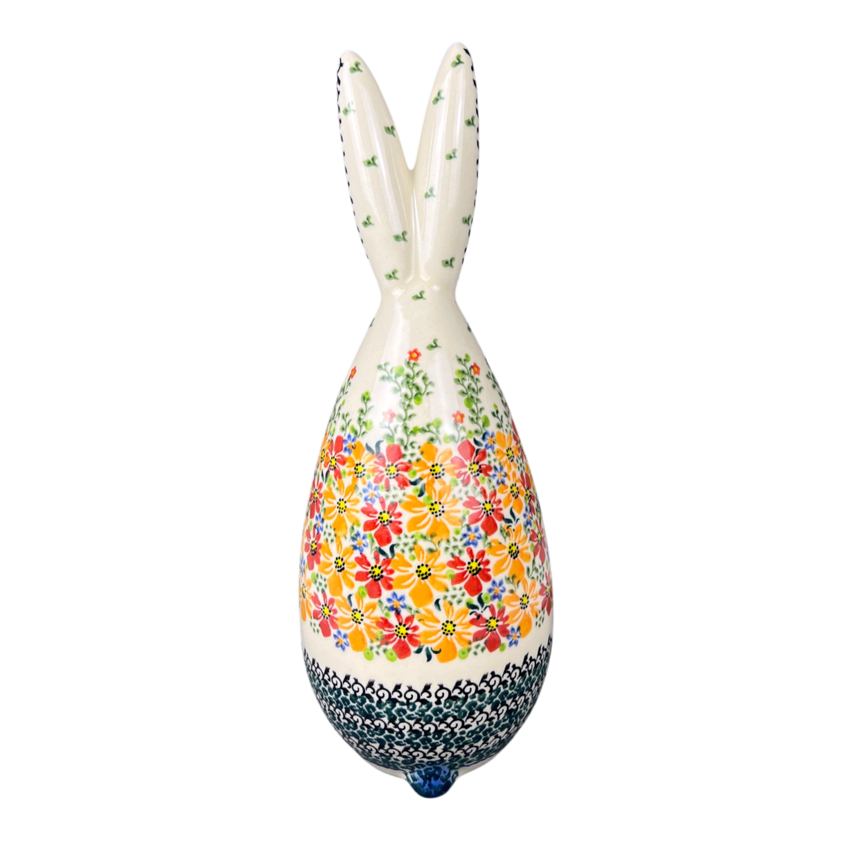 Figurine, Bunny, 12" in "Red & Orange Dream" by Galia | GJ16-UHP