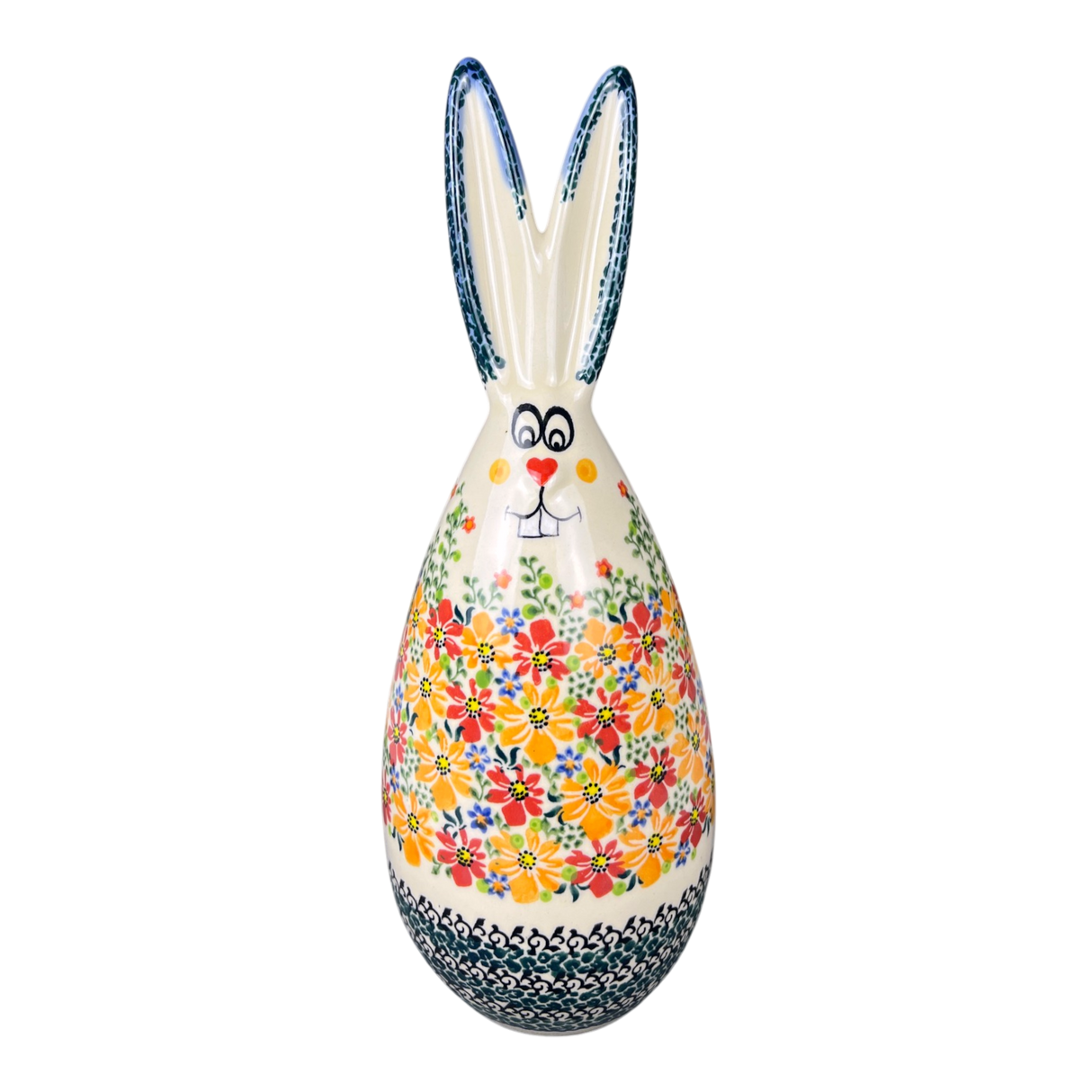 Figurine, Bunny, 12" in "Red & Orange Dream" by Galia | GJ16-UHP