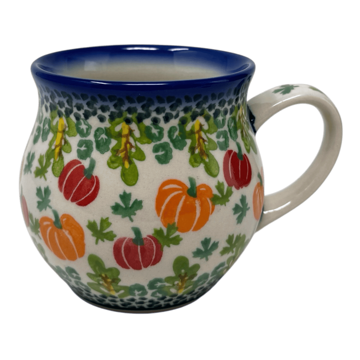 Mug, Belly Mug, 12 oz Medium in "Pumpkin Patch" by Galia | GK04B-PH2