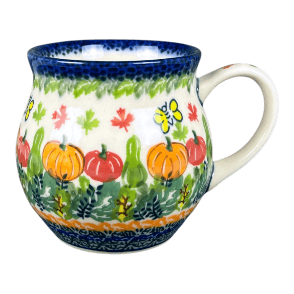 Mug, Belly Mug, 12 oz Medium in "Pumpkin Spice" by Galia | GK04B-UH3