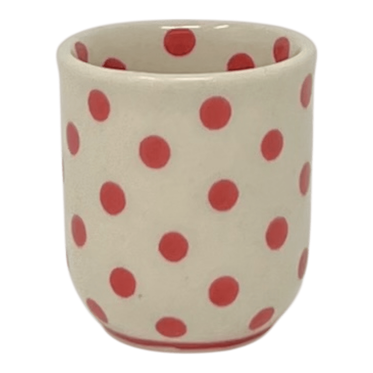 Drinking Glass, Shot, 3 oz in "Dotted Reds" by Galia | GKJ03-PG3