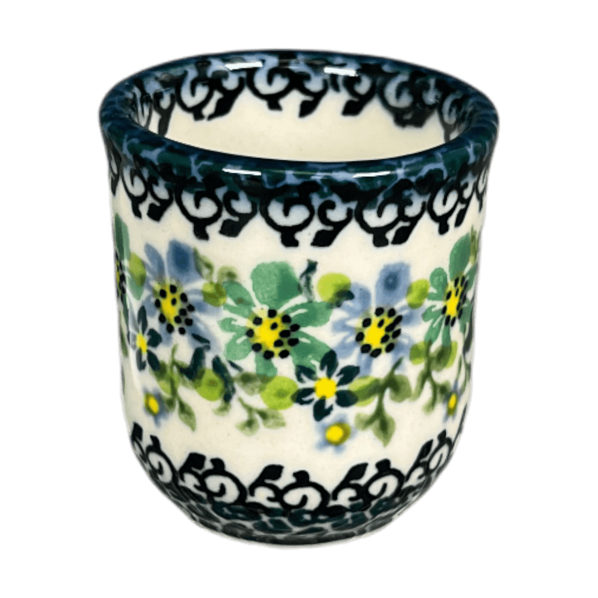 Drinking Glass, Shot, 3 oz in "Blue & Green Dream" by Galia | GKJ03-UHP2