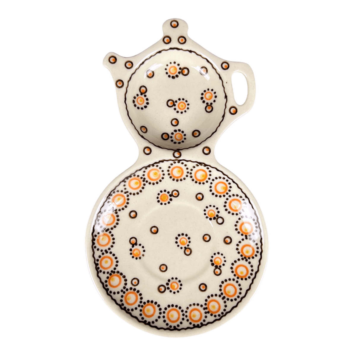 Tray, Tea Service, 8.25" x 5.5" in "Sunny Dots" by Galia | GPH07-PK2