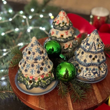 Luminary, Christmas Tree, 5" Small in "Colorful Baubles" by Galia | GCH03-PB2