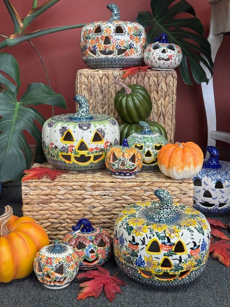 Luminary, Pumpkin, 8" in "Dancing Dragonflies" by Galia | GAD28D-PL3