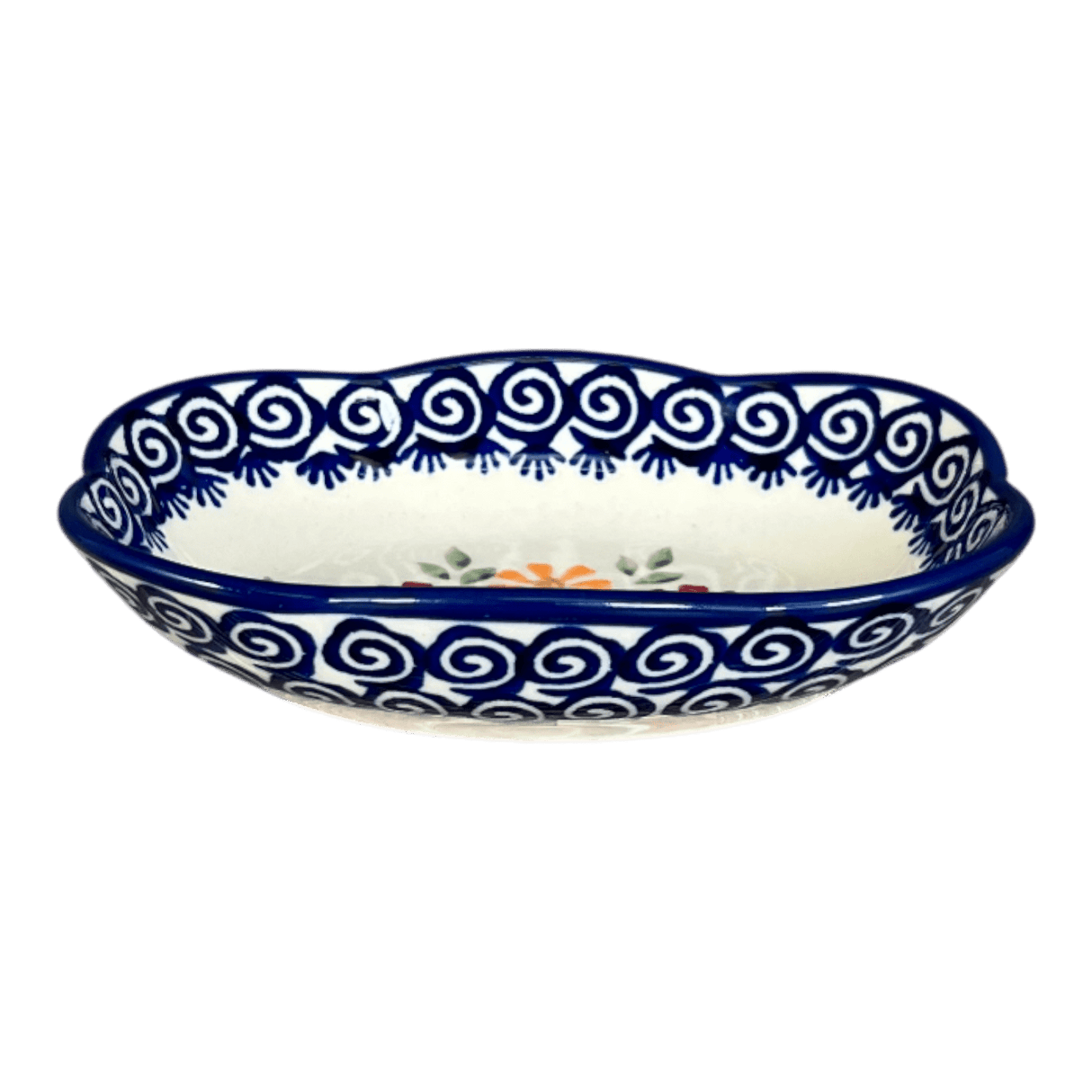 Dish, Cloud-Shaped, Small 3" x 5" in "Flower Power" by Manufaktura | S126T-JS14